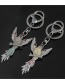 Fashion Gray Alloy Diamond Bird Keychain Pendant