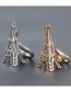 Fashion Silver Color Alloy Diamond Eiffel Tower Keychain Pendant