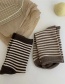 Fashion Black Striped Cotton Socks