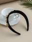 Fashion Black Fabric Alloy Diamond-studded Pearl Bee Flower Headband