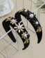 Fashion Black Fabric Alloy Diamond-studded Pearl Bee Flower Headband