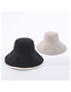 Fashion Beige Cotton Double-sided Fisherman Hat