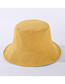 Fashion Black Double-sided Solid Color Cotton Sunshade Fisherman Hat