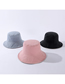 Fashion Black Double-sided Solid Color Cotton Sunshade Fisherman Hat