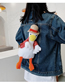 Fashion Yellow Ugly Cute Vest Duck Plush Toy One-shoulder Messenger Bag