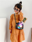 Fashion Black Sequined Bunny Childrens One-shoulder Messenger Bag