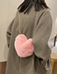 Fashion Pink Plush Love Chain Shoulder Messenger Bag