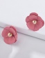 Fashion Fluorescent Color Painted Flower Alloy Earrings