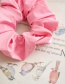 Fashion Waterproof Material Pink Waterproof Elastic Band Elastic Large Intestine Loop Hair Rope