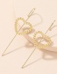 Fashion Gold Color One Word Love Alloy Pierced Ear-hook Earrings