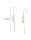 Fashion Bow Ear Hook Butterfly Combined With Gold Piercing Ear Hook