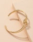 Fashion Gold Color Double Knot Buckle Alloy Open Bracelet
