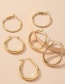 Fashion Thin Round Geometric Alloy Circle Earrings