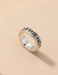 Fashion Ring Letter Alloy Wide Brim Ring