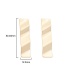 Fashion Gold Color Twisted Geometric Square Wave Earrings