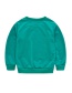 Fashion Green 10 Head Round Neck Print Long-sleeved Childrens Pullover Sweater