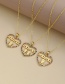 Fashion Golden Copper Inlaid Zircon Letters Mama Girl Necklace