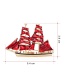 Fashion Red Alloy Sail Brooch