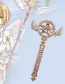 Fashion Golden Magic Wand Gold-plated Five-pointed Star Brooch