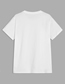 Fashion White (male) Animal Print Short Sleeve T-shirt
