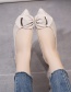 Fashion Black Pointed Net Yarn Breathable Thick Heel Shoes