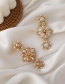Fashion White Pearl Crystal Flower Alloy Hairpin