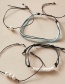 Fashion White Broken Shell Alloy Geometric Pearl Bracelet 4-piece Set