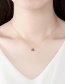 Fashion 18k Letter Pendant With Diamonds And Gold-plated Copper Necklace