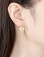 Fashion 18k Gold-plated Copper Geometric Diamond Earrings