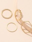 Fashion Golden Geometric Alloy Ring Set