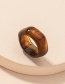 Fashion Amber Acrylic Irregular Geometric Ring