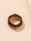 Fashion Amber Acrylic Irregular Geometric Ring