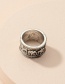 Fashion Ring Wide Face Elephant Pattern Alloy Men S Ring