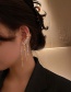 Fashion Golden Olive Branch Diamond Tassel Earrings