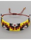 Fashion Yellow Rice Beads Hand-woven Beaded Geometric Bracelet