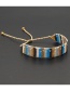 Fashion Color Mixing Rice Beads Hand-woven Striped Beaded Bracelet