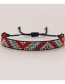 Fashion Color Mixing Rice Beads Hand-woven Geometric Beaded Bracelet