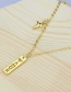 Fashion Gilded Letter Love Diamond-plated Copper-plated Hollow Necklace