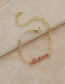 Fashion Golden Copper Inlaid Zircon Letters Mama Fine Chain Bracelet