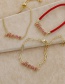 Fashion Golden Copper Inlaid Zircon Letters Mama Thick Chain Bracelet