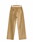Fashion Brown Corduroy Mopping Wide-leg Trousers