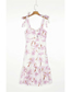 Fashion Printing Flower Print Suspender Dress