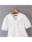 Fashion White Doll Collar Lace Stitching Loose Dress