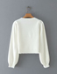 Fashion Purple Pure Color Square Collar Buttoned Plush Long-sleeved Sweater Sweater