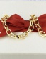 Fashion Gilded Square Chain Gold-plated Copper Bracelet