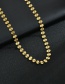 Fashion Necklace Oval 18k Gold Plated Titanium Steel Disc Necklace Bracelet