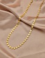 Fashion Necklace Shell Rice Word Chain 18k Gold Stainless Steel Bracelet Necklace