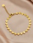 Fashion Necklace Shell Rice Word Chain 18k Gold Stainless Steel Bracelet Necklace