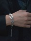 Fashion Bracelet Thick Chain Oval Geometric Stainless Steel Bracelet