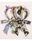 Fashion Turmeric Bowknot Flower Printing Braided Long Streamer Headband